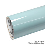 CARLIKE CL-TPU-5008 Reparación de calor de vinilo azul glaciar cristal TPU