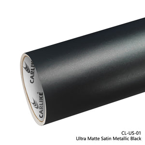 CARLIKE CL-US-01 Vinilo negro metálico satinado ultra mate 