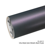 CARLIKE CL-US-11 Vinilo Ultra Mate Satinado Metálico Negro Púrpura 