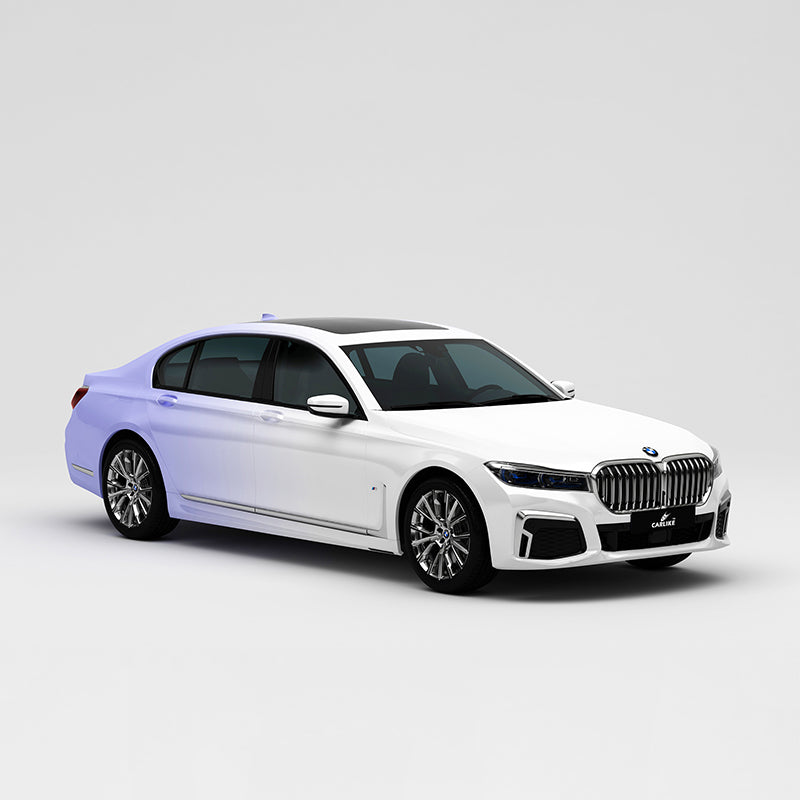 CARLIKE CL-JB013 blanc à violet clair impression de haute précision enveloppe de vinyle de voiture personnalisée
