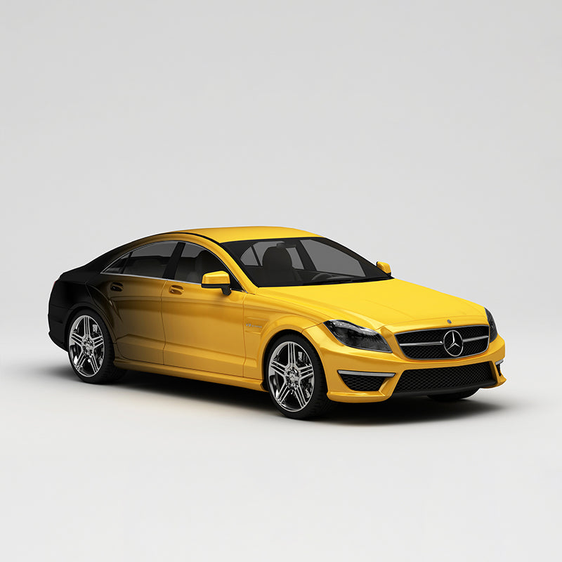 CARLIKE CL-JB032 jaune à noir impression de haute précision enveloppe de vinyle de voiture personnalisée