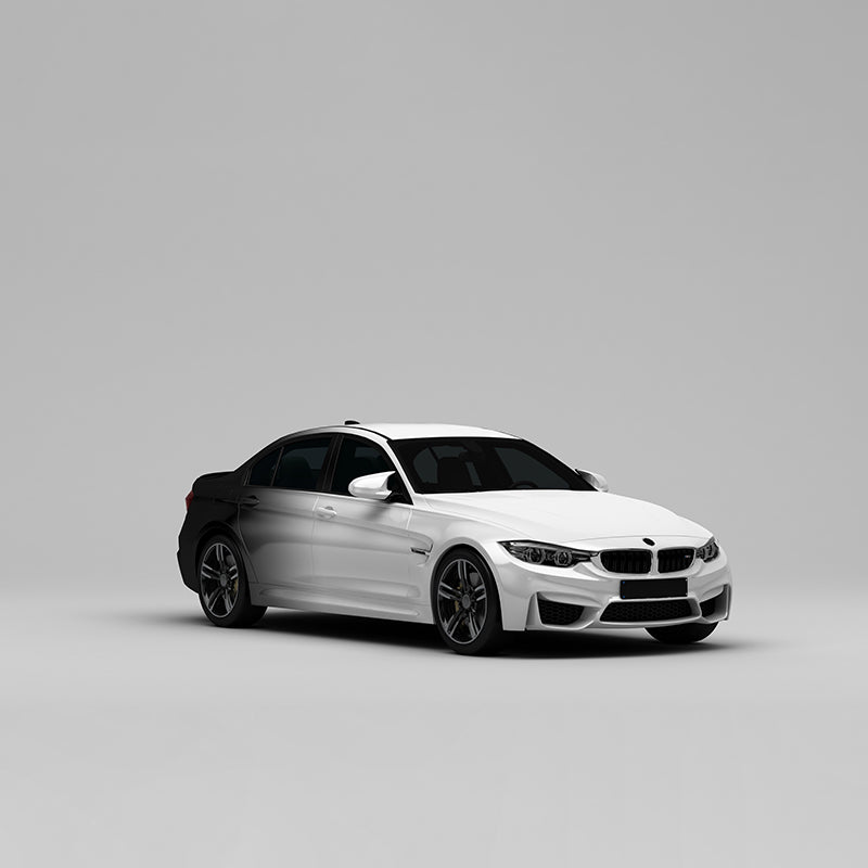 CARLIKE CL-JB040 blanc à noir impression de haute précision enveloppe de vinyle de voiture personnalisée