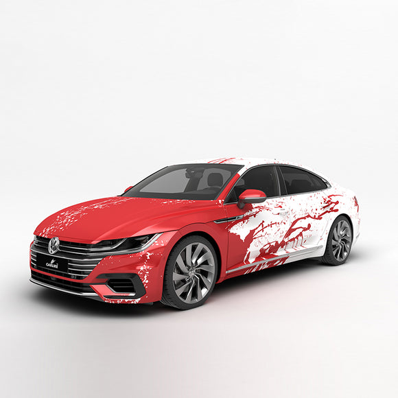 Customized Car Wrap Factory Supplier - Red and Black Splash-ink – CARLIKE  WRAP, Black Vinyl Wrap For Cars