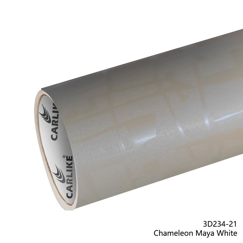 CARLIKE CL - 3D234 - 21 Chameleon Maya White Vinyl - CARLIKE WRAP