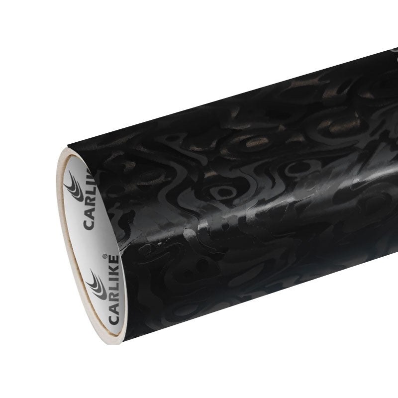 CARLIKE CL - HD3DU - 01P HD Chrome Universe Carbon Fiber Black Vinyl PET Liner - CARLIKE WRAP