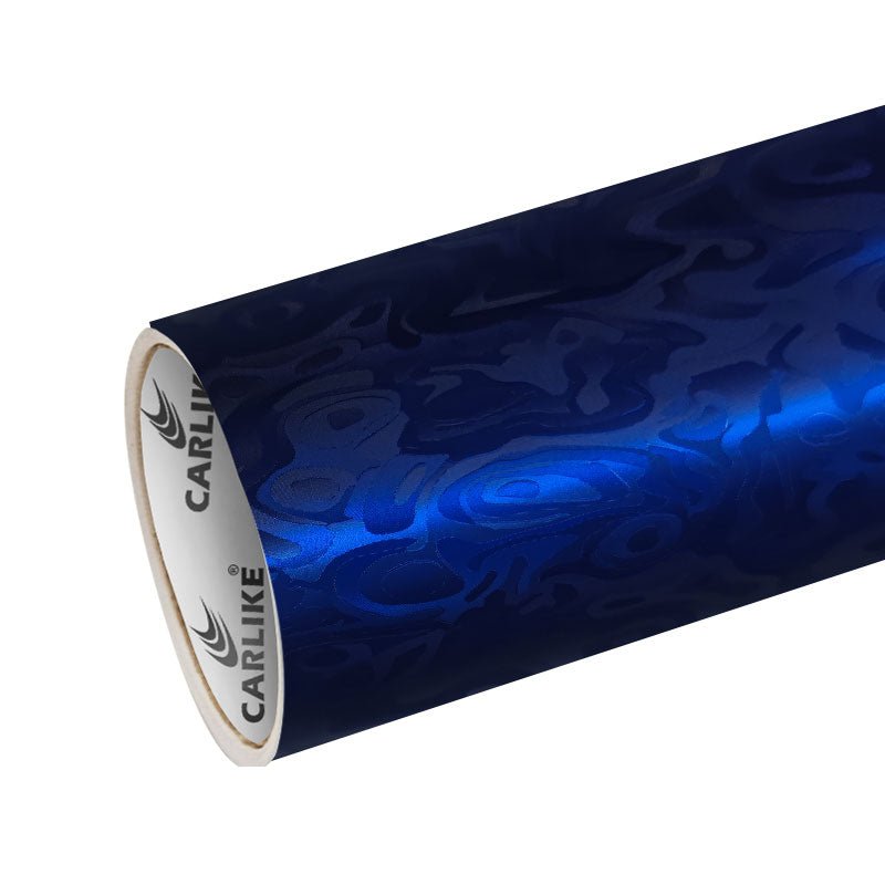 CARLIKE CL - HD3DU - 32P HD Chrome Universe Carbon Fiber Matte Blue Vinyl PET Liner - CARLIKE WRAP