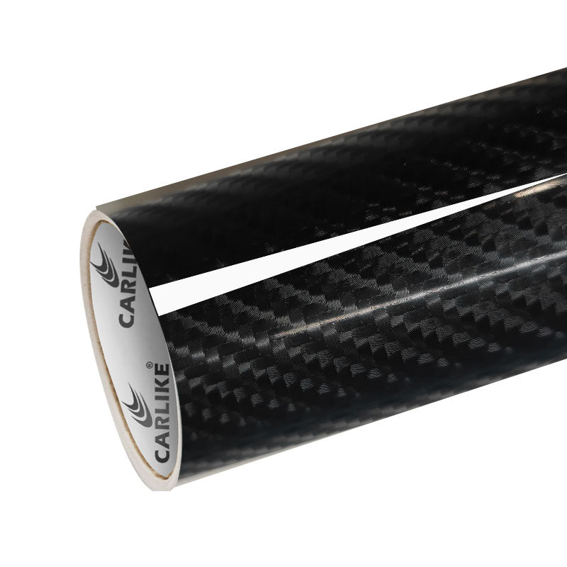 CARLIKE CL - HDCF - 03P 4D Carbon Fiber Black Vinyl PET Liner - CARLIKE WRAP