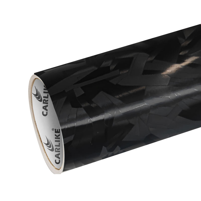 CARLIKE CL - HDFCF - 01P HD Forging Carbon Fiber Black Vinyl PET Liner - CARLIKE WRAP