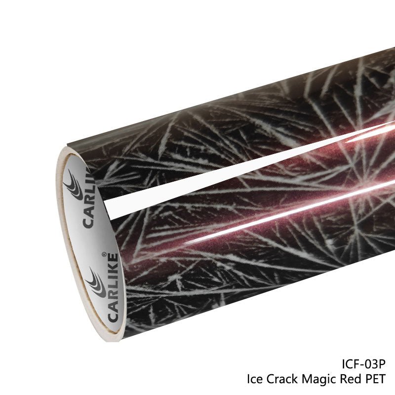 CARLIKE CL - ICF - 03P Ice Crack Magic Red Vinyl PET Liner - CARLIKE WRAP