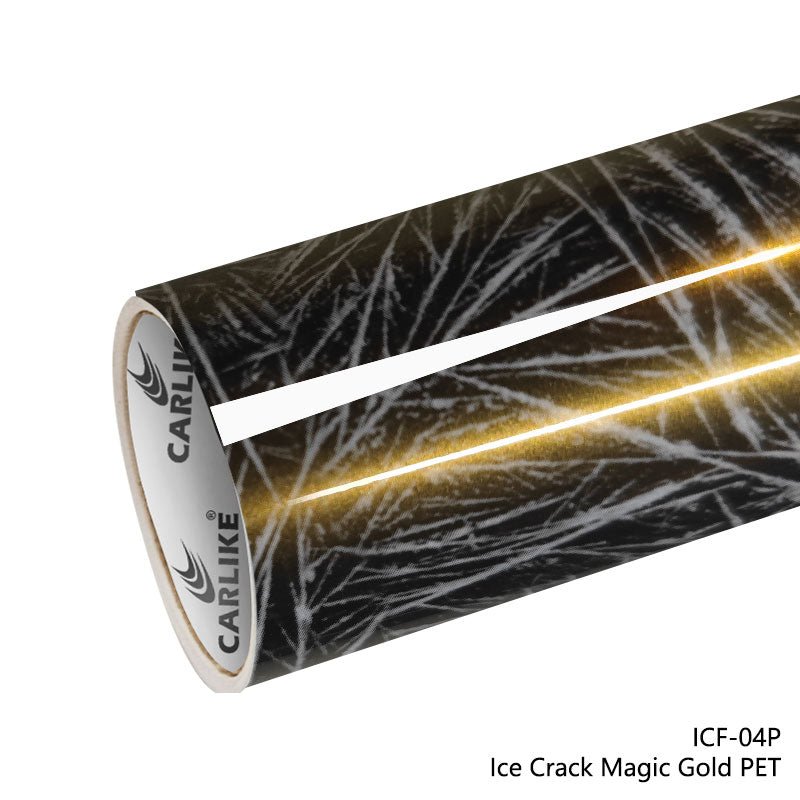 CARLIKE CL - ICF - 04P Ice Crack Magic Gold Vinyl PET Liner - CARLIKE WRAP