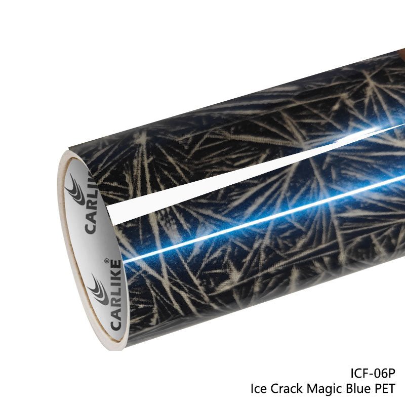 CARLIKE CL - ICF - 06P Ice Crack Magic Blue Vinyl PET Liner - CARLIKE WRAP