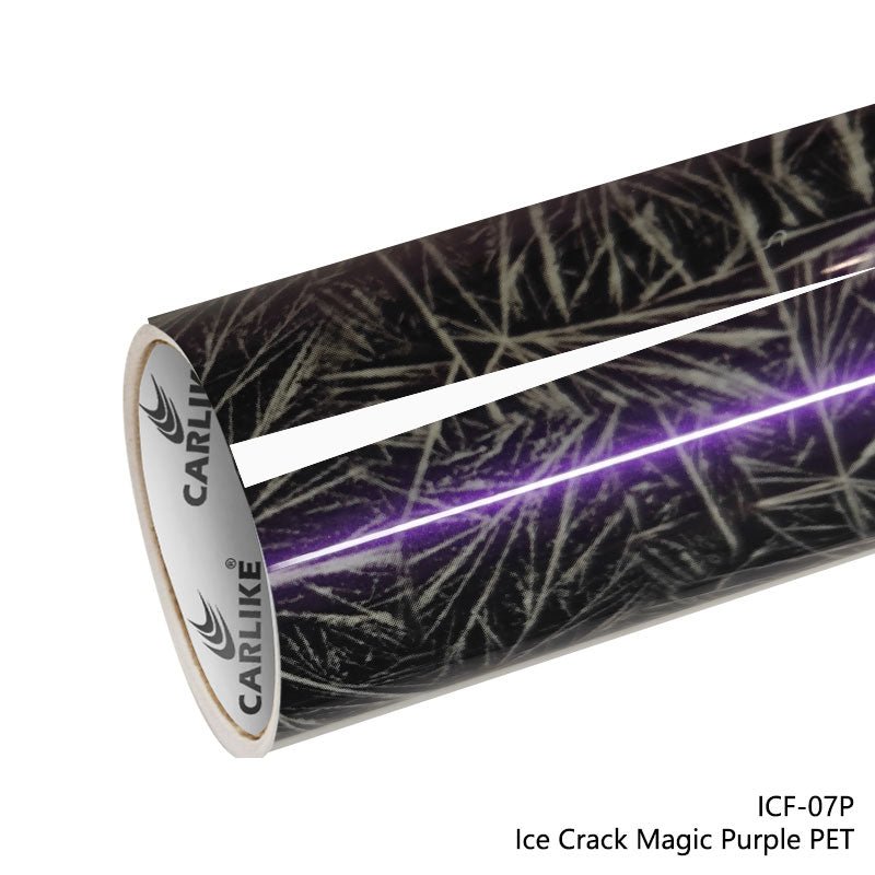 CARLIKE CL - ICF - 07P Ice Crack Magic Purple Vinyl PET Liner - CARLIKE WRAP