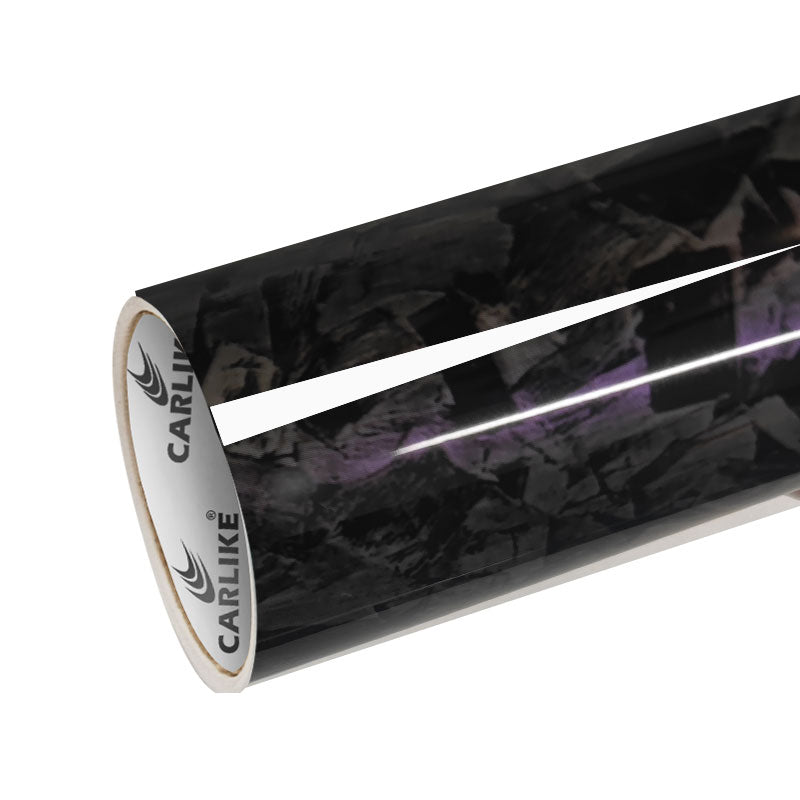CARLIKE CL - MCF - 13P Large Texture L - Magic Fancy Carbon Fiber Grey Purple Vinyl PET Liner - CARLIKE WRAP