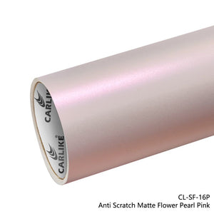 CARLIKE CL - SF - 16P Anti Scratch Matte Flower Pearl Pink Vinyl PET Liner - CARLIKE WRAP