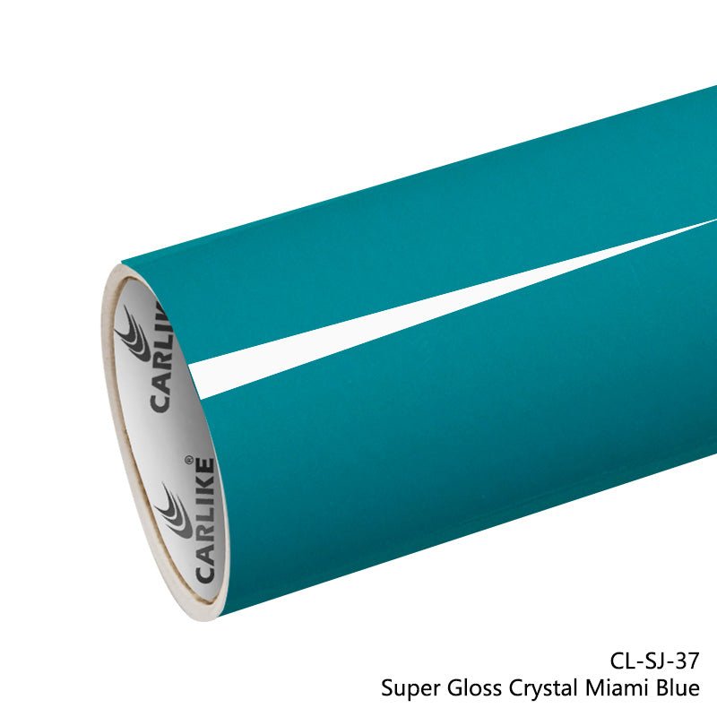 CARLIKE CL - SJ - 37 Super Gloss Crystal Miami Blue Vinyl - CARLIKE WRAP