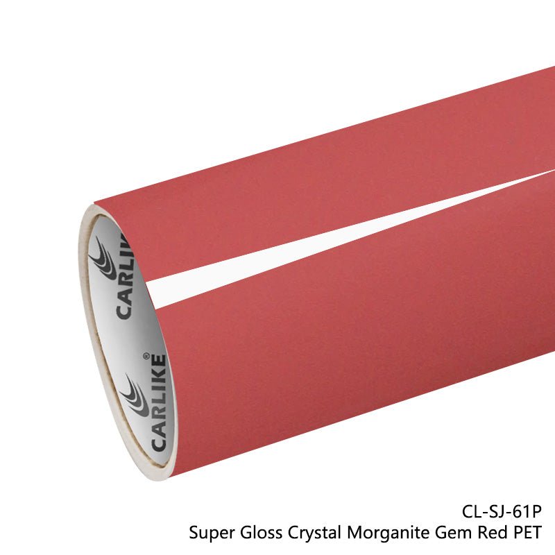 CARLIKE CL - SJ - 61P Super Gloss Crystal Morganite Gem Red Vinyl PET Liner - CARLIKE WRAP