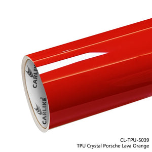 CARLIKE CL - TPU - 5039 TPU Crystal Porsche Lava Orange Vinyl Heat Repair - CARLIKE WRAP