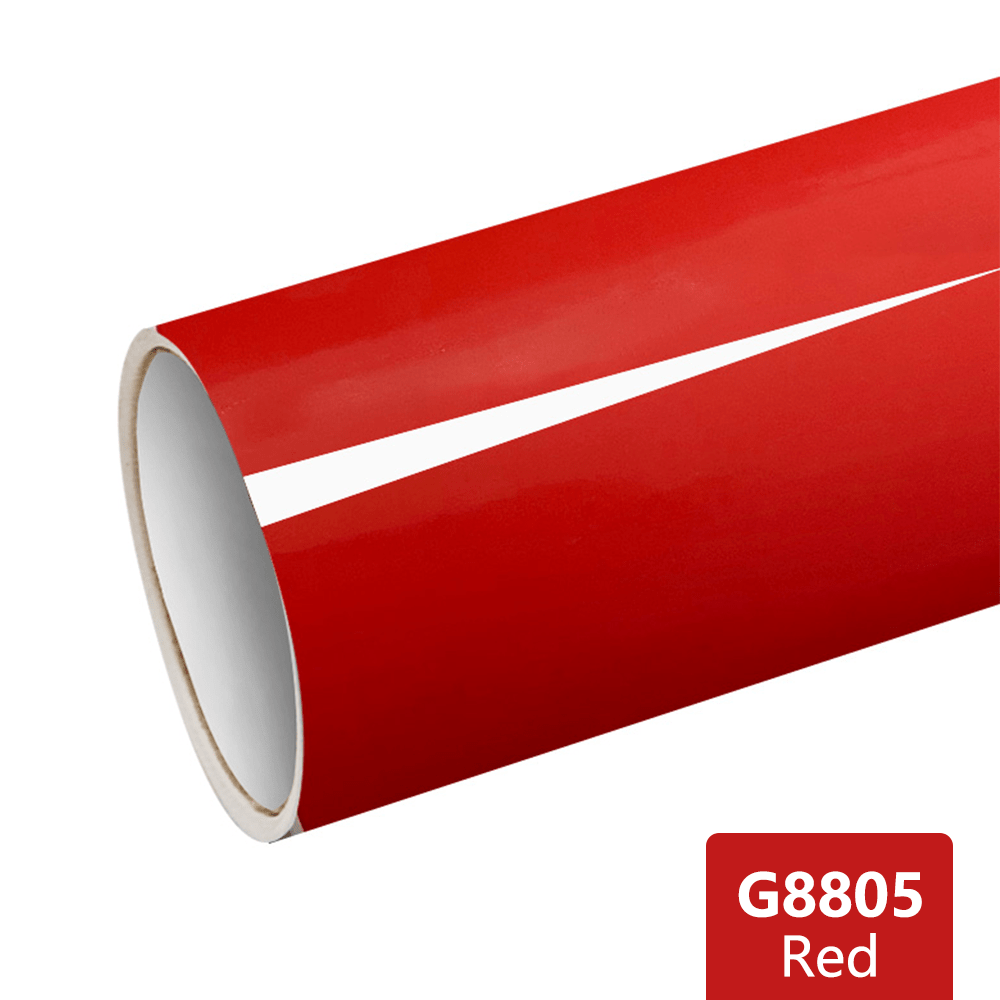 CARLIKE G8805 Gloss Red Graphic Permanent Adhesive Plotter Cutting Vinyl - CARLIKE WRAP