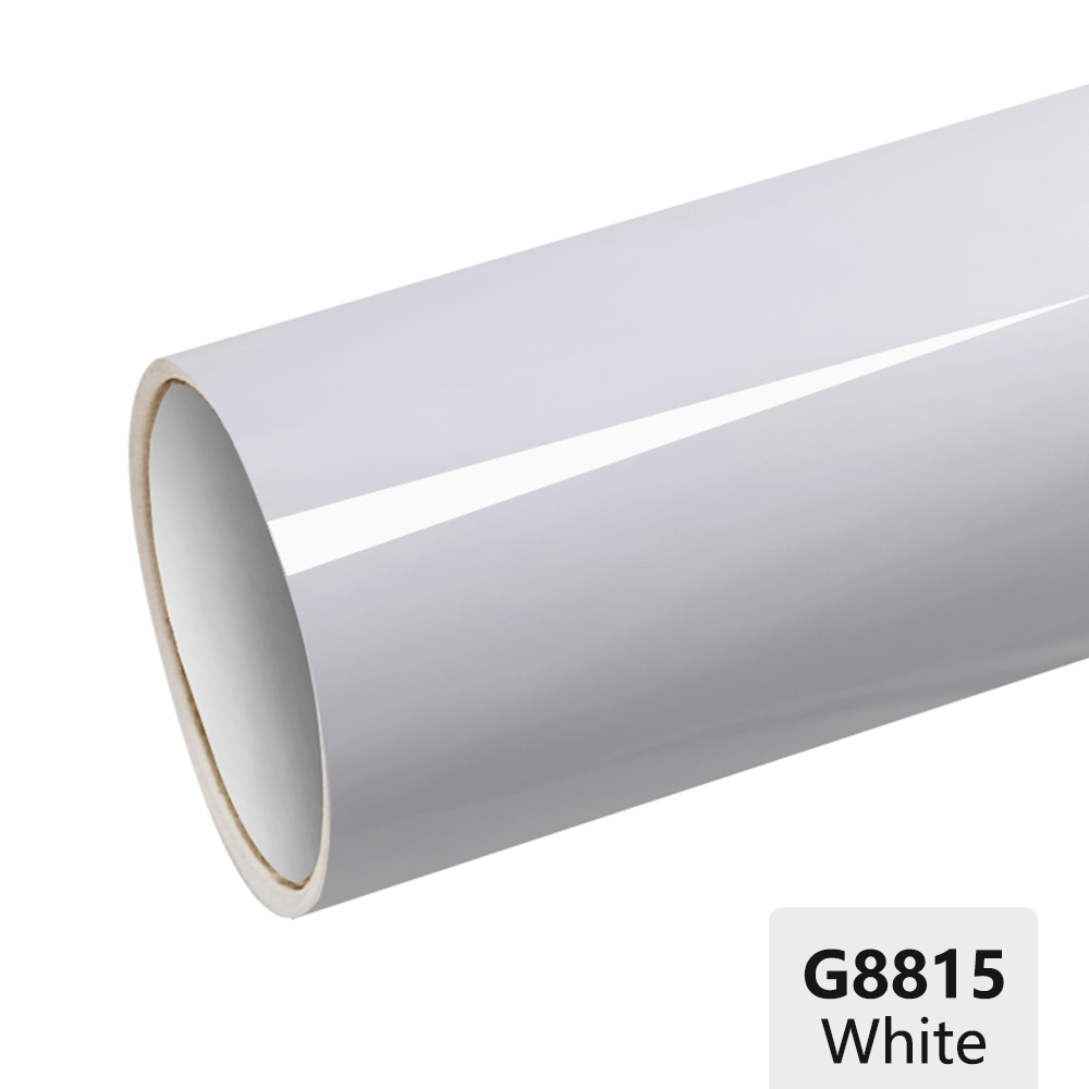 CARLIKE G8815 Gloss White Graphic Permanent Adhesive Plotter Cutting Vinyl - CARLIKE WRAP