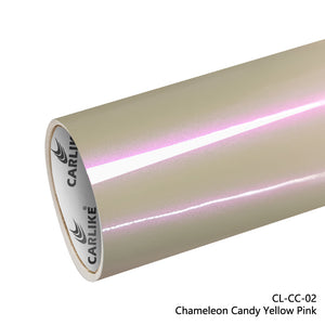CARLIKE CL-CC-02 Chameleon Candy Yellow Pink Vinyl