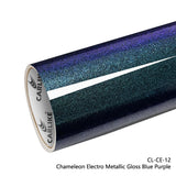 CARLIKE CL-CE-12 Camaleón Electro Metálico Brillo Azul Púrpura Vinilo