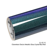 CARLIKE CL-CE-15 Chameleon Electro Metallic Gloss Crystal Blue Red Vinyl