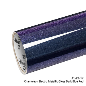 CARLIKE CL-CE-17 Chameleon Electro Metallic Gloss Dark Blue Red Vinyl