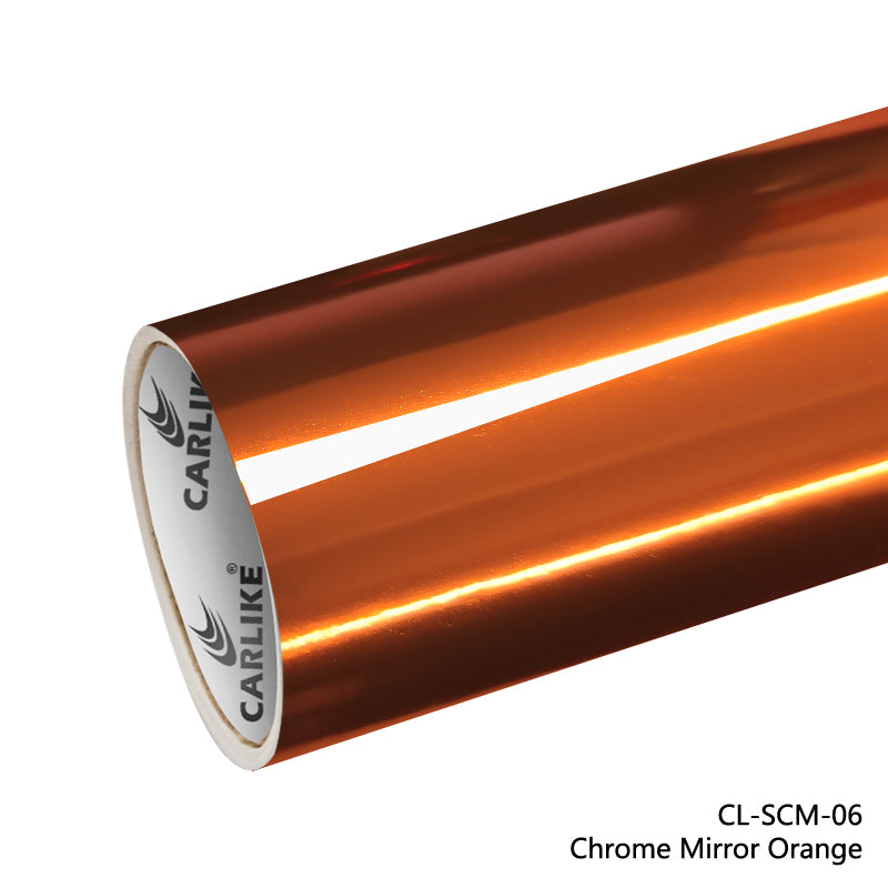 Chrome Mirror Orange Vinyl