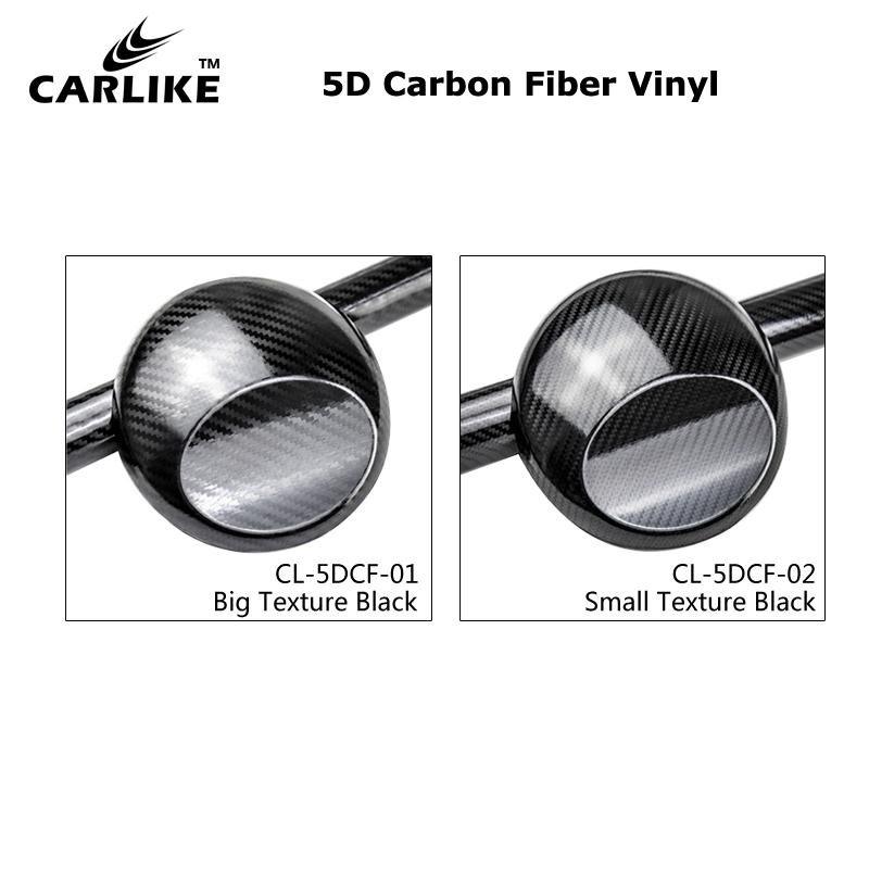 CARLIKE CL-5DCF-02 5D Carbon Fiber Small Texture Black Vinyl - CARLIKE WRAP