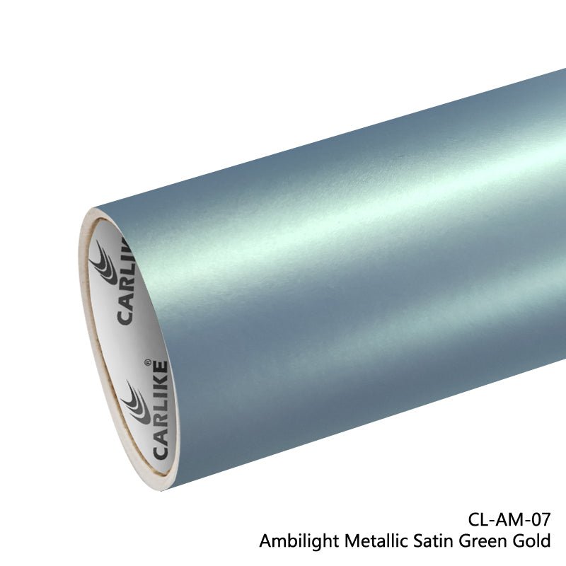 CARLIKE CL-AM-07 Ambilight Metallic Satin Green Gold Vinyl - CARLIKE WRAP