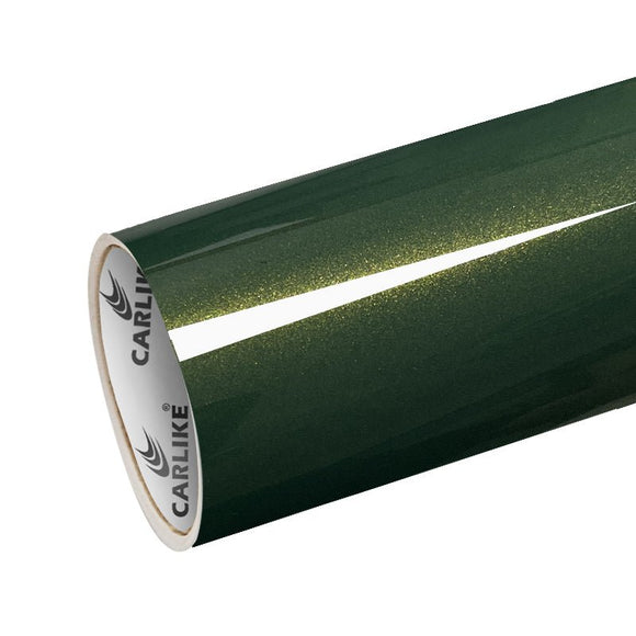 CARLIKE CL-AM-12P Ambilight Metallic Gloss Rainbow Emerald Green Vinyl (PET Air Release Paper) - CARLIKE WRAP