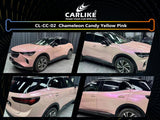 CARLIKE CL-CC-02 Chameleon Candy Yellow Pink Vinyl - CARLIKE WRAP
