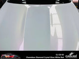CARLIKE CL-CD-03P Chameleon Diamond Crystal Gloss White Red Vinyl PET Liner - CARLIKE WRAP