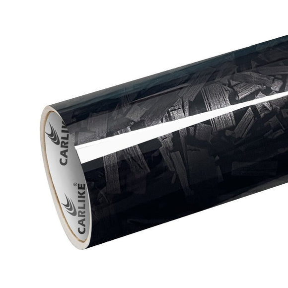CARLIKE CL-CFF-02P Forged Carbon Fiber Gloss Black Vinyl (PET Air Release Paper) - CARLIKE WRAP