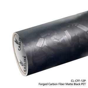 CARLIKE CL-CFF-12P Forged Carbon Fiber Matte Black Vinyl (PET Air Release Paper) - CARLIKE WRAP
