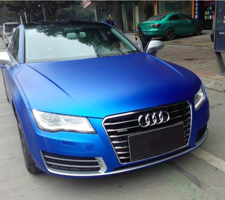 CARLIKE CL-CM-01 Chrome Matte Blue Vinyl - CARLIKE WRAP