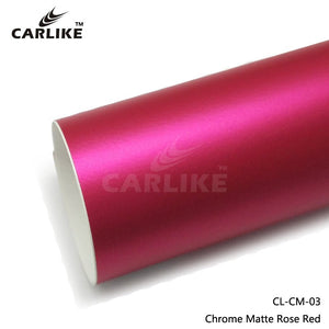 CARLIKE CL-CM-03 Chrome Matte Rose Red Vinyl - CARLIKE WRAP