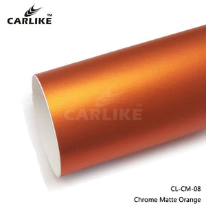 CARLIKE CL-CM-08 Chrome Matte Orange Vinyl - CARLIKE WRAP