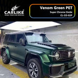 CARLIKE CL-CO-02P Super Chrome Oxide Venom Green Vinyl PET Liner - CARLIKE WRAP