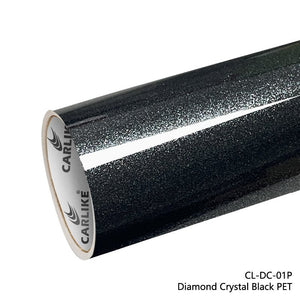 CARLIKE CL-DC-01P Diamond Crystal Black Vinyl (PET Air Release Paper) - CARLIKE WRAP