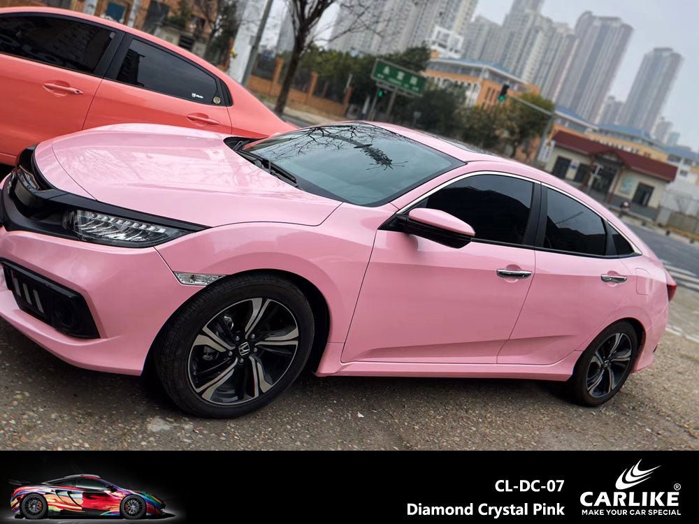 CARLIKE CL-DC-07 Diamond Crystal Pink Vinyl - CARLIKE WRAP