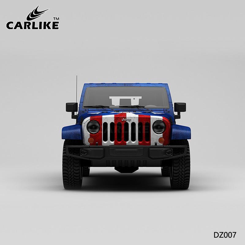 CARLIKE CL-DZ007 Pattern Captain America High-precision Printing Customized Car Vinyl Wrap - CARLIKE WRAP