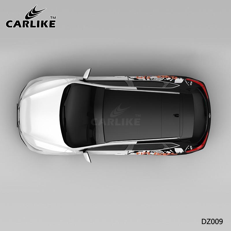 CARLIKE CL-WL022 Pattern Denim LV Shading High-precision Printing  Customized Car Vinyl Wrap