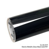 CARLIKE CL-EG-01P Electro Metallic Gloss Black Gold Vinyl (PET Air Release Paper) - CARLIKE WRAP