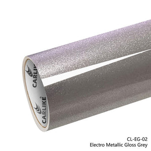 CARLIKE CL-EG-02 Electro Metallic Gloss Grey Vinyl - CARLIKE WRAP