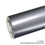 CARLIKE CL-EG-07 Electro Metallic Gloss Titanium Grey Vinyl - CARLIKE WRAP