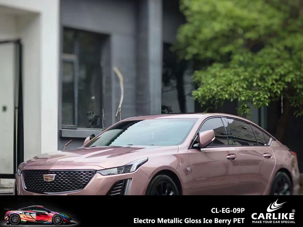 CARLIKE CL-EG-09P Electro Metallic Gloss Ice Berry Vinyl PET Liner - CARLIKE WRAP