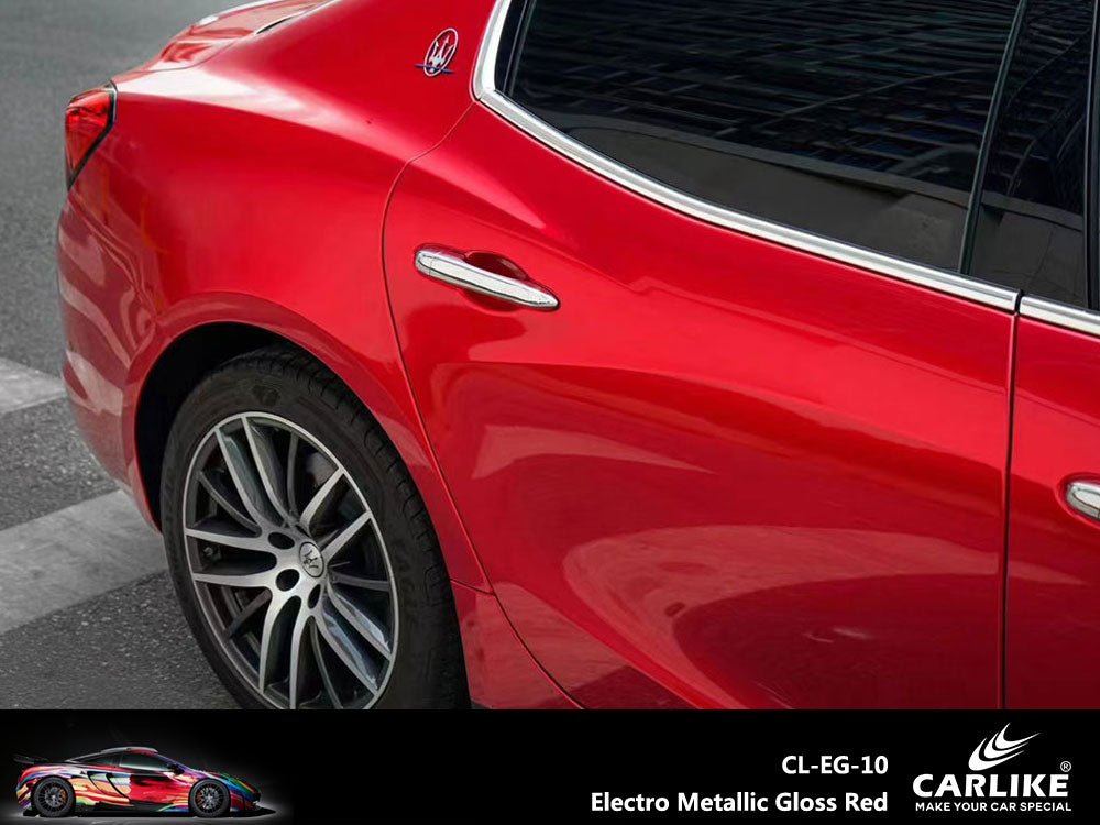 CARLIKE CL-EG-10 Electro Metallic Gloss Red Vinyl - CARLIKE WRAP