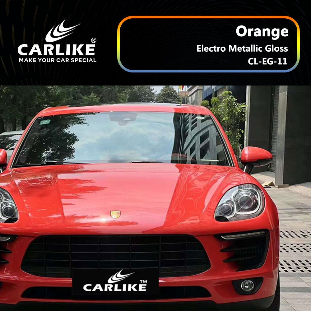 CARLIKE CL-EG-11 Electro Metallic Gloss Orange Vinyl - CARLIKE WRAP
