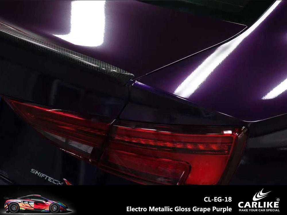 CARLIKE CL-EG-18 Electro Metallic Gloss Grape Purple Vinyl - CARLIKE WRAP